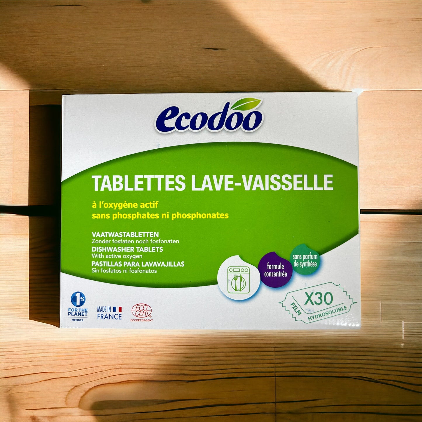 Ecodoo Dishwasher Tablets, 30 tablets