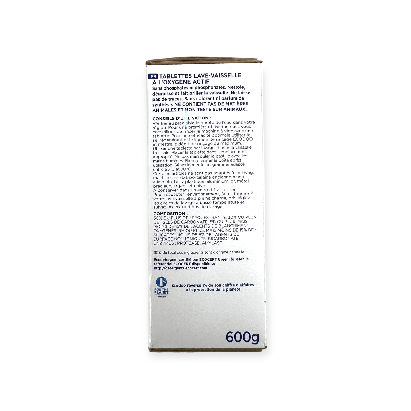 Ecodoo Dishwasher Tablets, 30 tablets