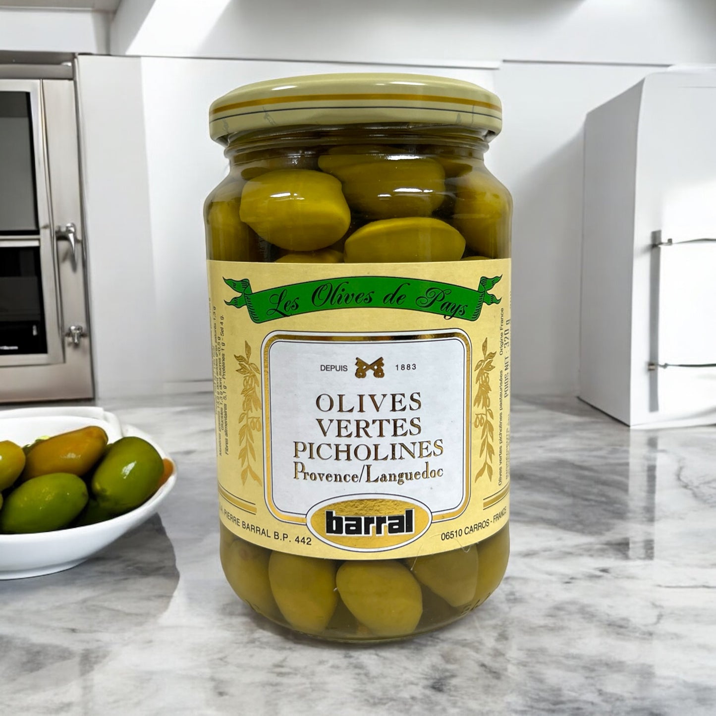 Barral Green Picholine Olives 7oz (200g)