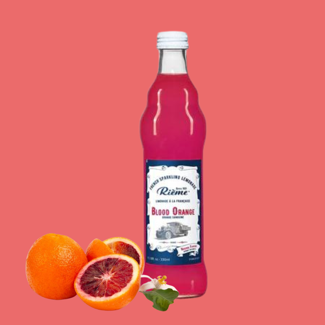 Rieme French Sparkling Blood Orange Lemonade, 11 fl oz. (330 ml)