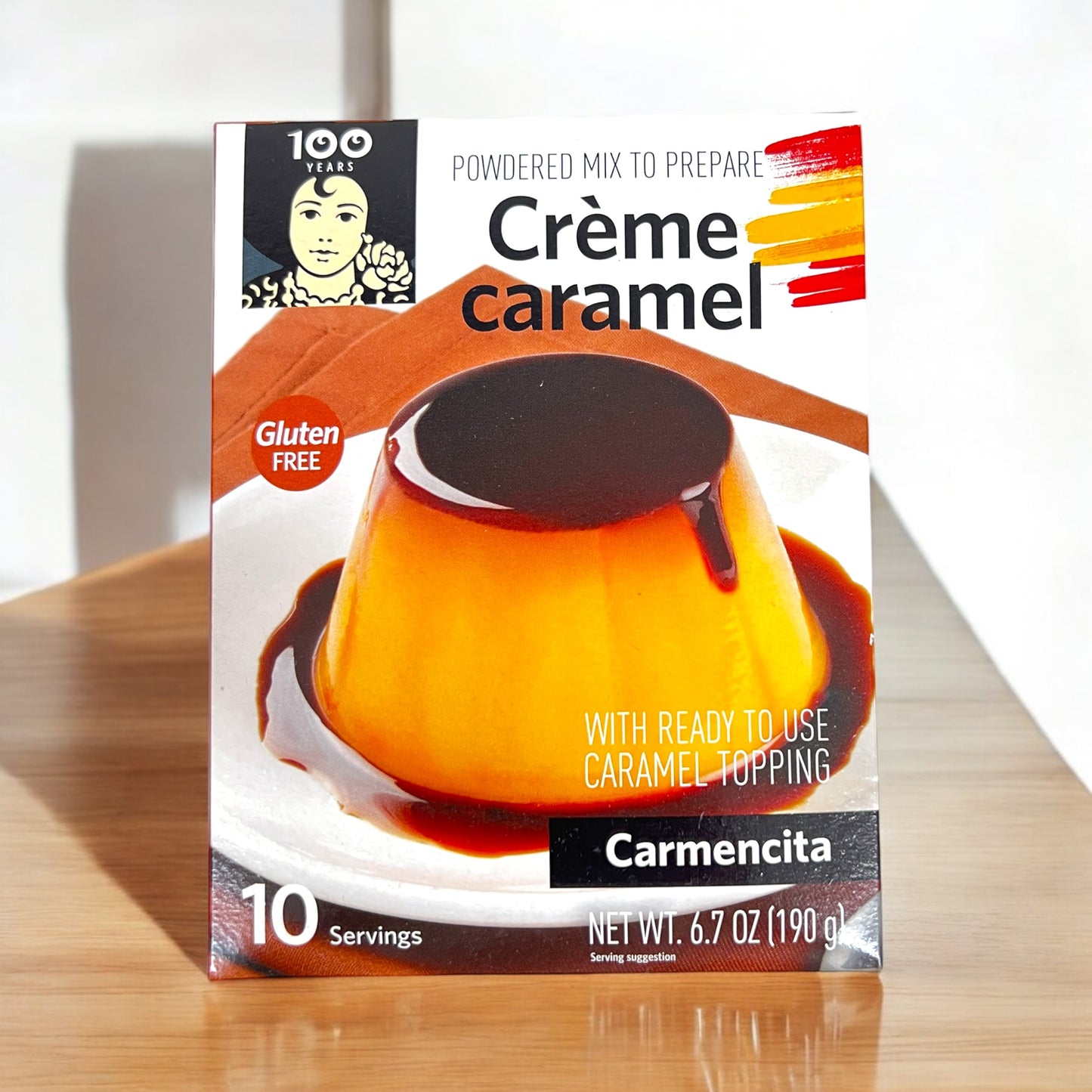 Creme Caramel Flan Mix with caramel topping 10 servings 6.7oz