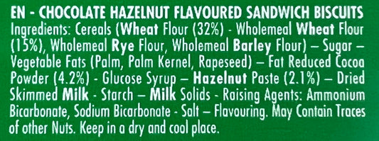 BN Chocolate Hazelnut Cookies, 10 oz