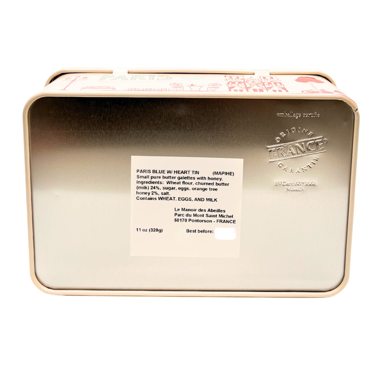 Maison Peltier Galettes Paris Tin 11 oz, 320 g