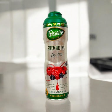 Teisseire Grenadine Syrup 0% Sugar Free, 20.3 oz