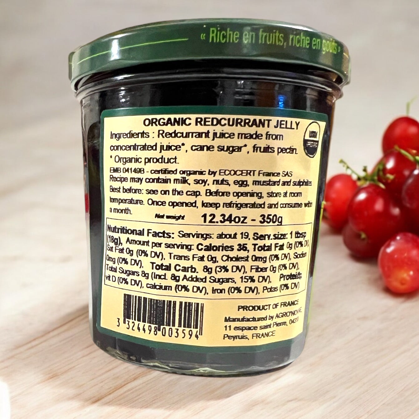Comtes de Provence Organic Jelly - Currant