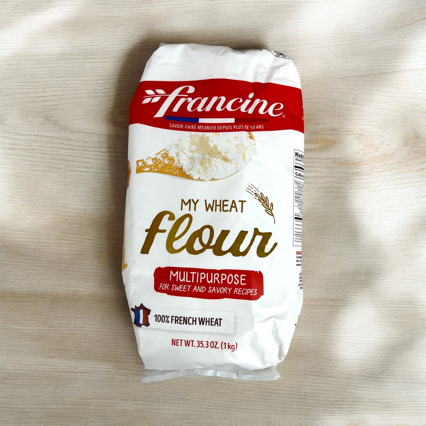 All purpose Francine Wheat Flour T65, 2.2 lb