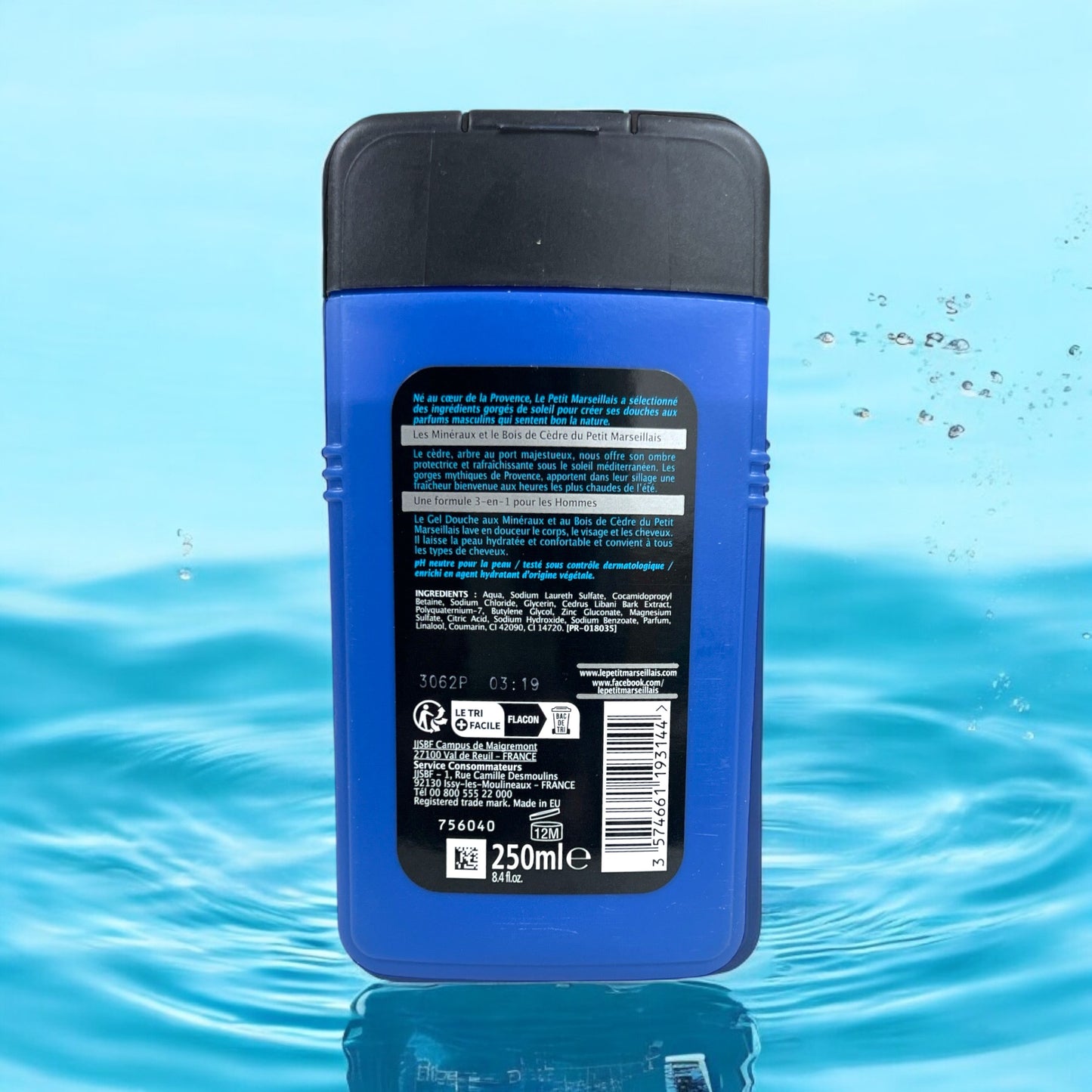 Le Petit Marseillais Shower Gel, Minerals & Cedar, 8.5 oz