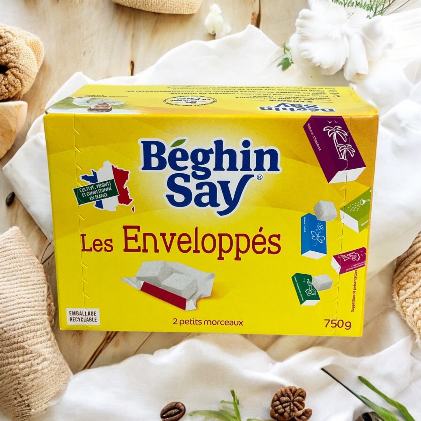 Beghin Say White Sugar Cubes Wrapped, 26.5 oz (750 g)