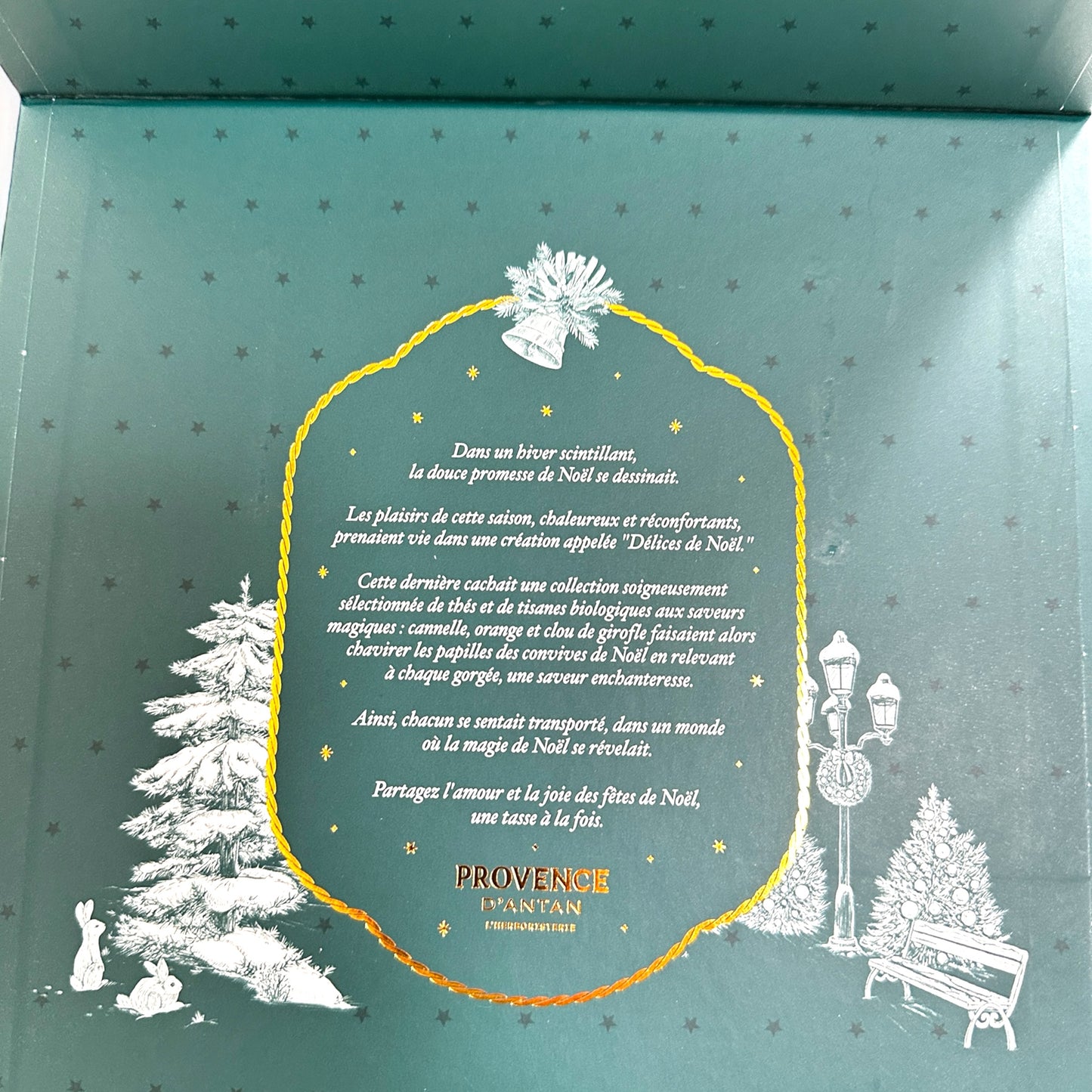 Provence d’Antan Gift box with 2 jars 50g herbal tea & 40g organic tea + 2 accessories