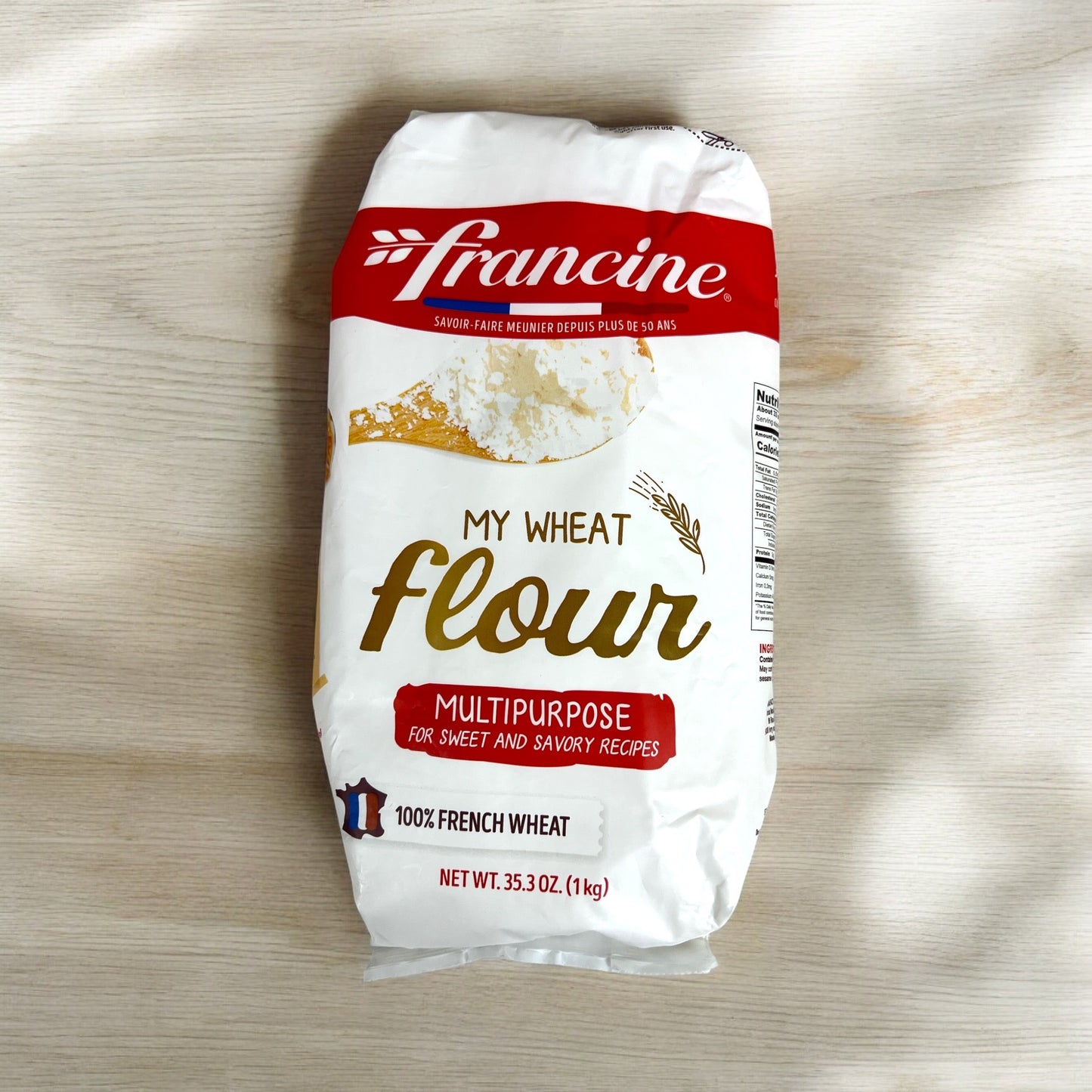 Case of 10 - All purpose Francine Wheat Flour T65, 2.2 lb