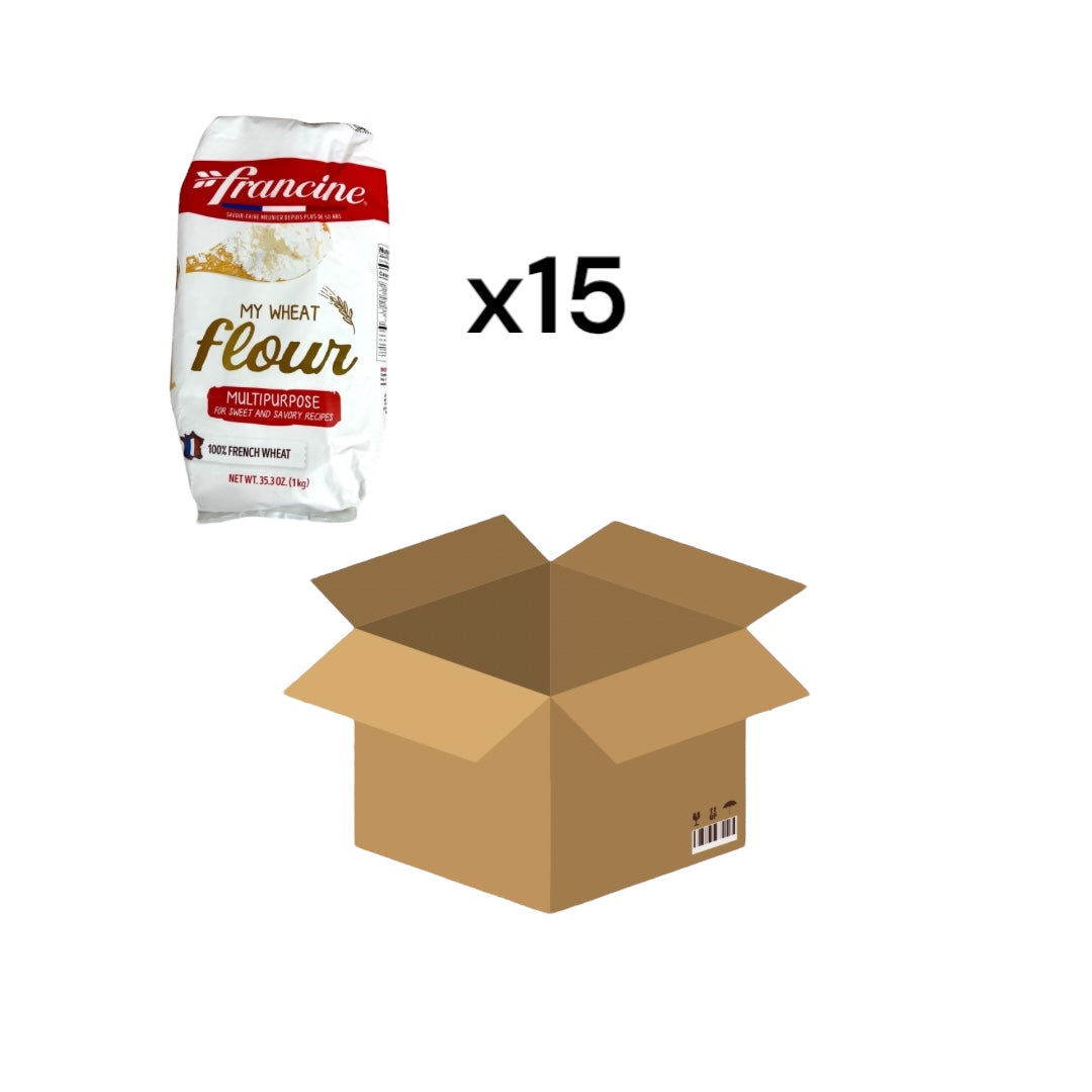 Case of 10 - All purpose Francine Wheat Flour T65, 2.2 lb