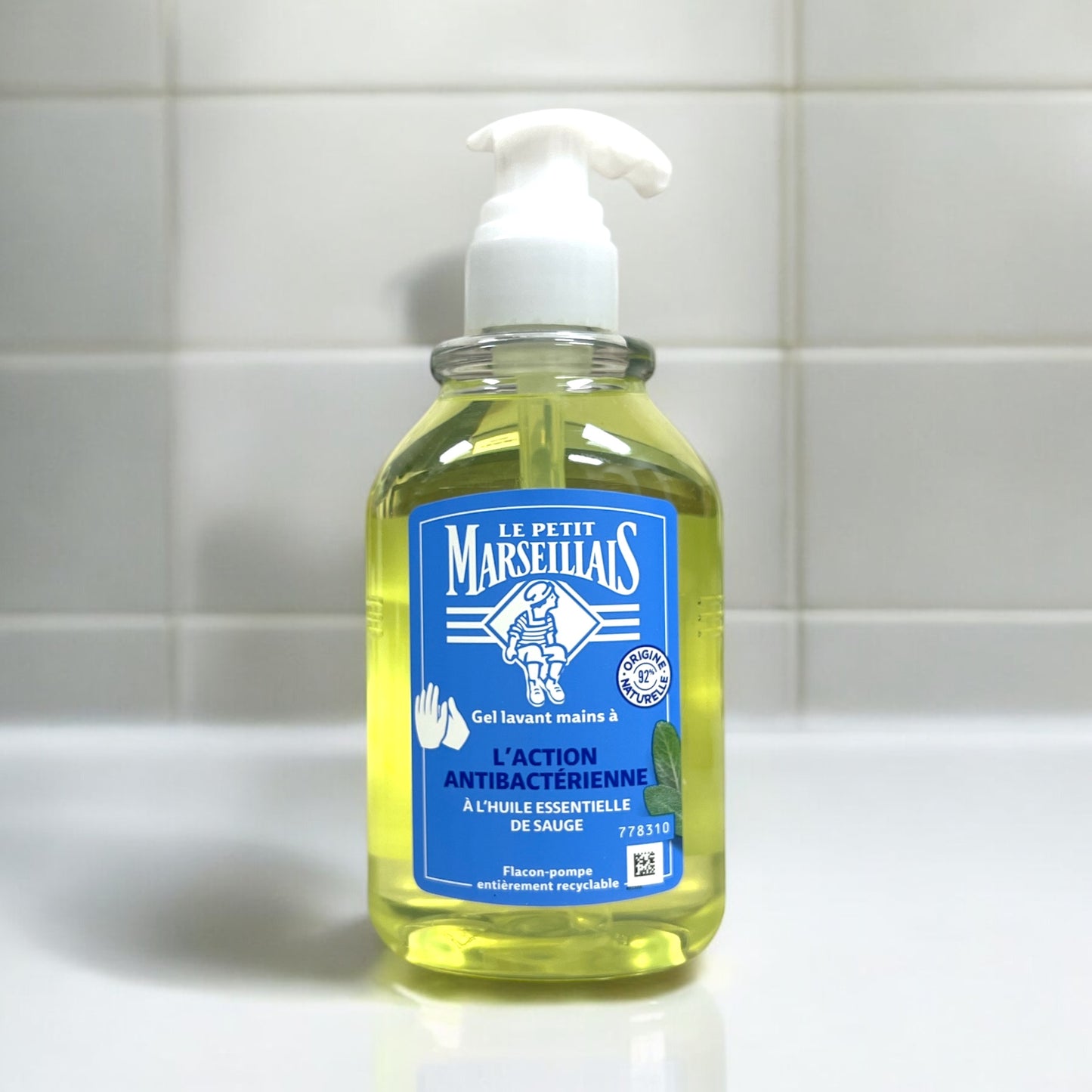 Le Petit Marseillais Pure Liquid Antibacterial Hand Soap with Sage Essential Oil, 10 oz