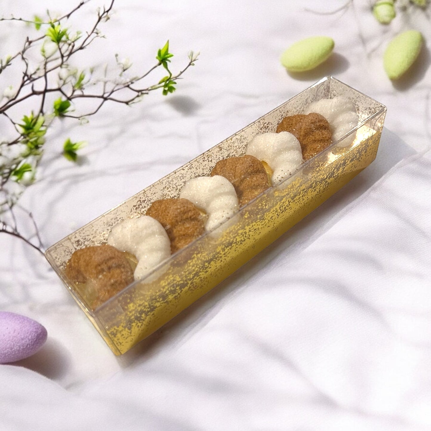 8 Croissants Shaped Sugar in Gift Box