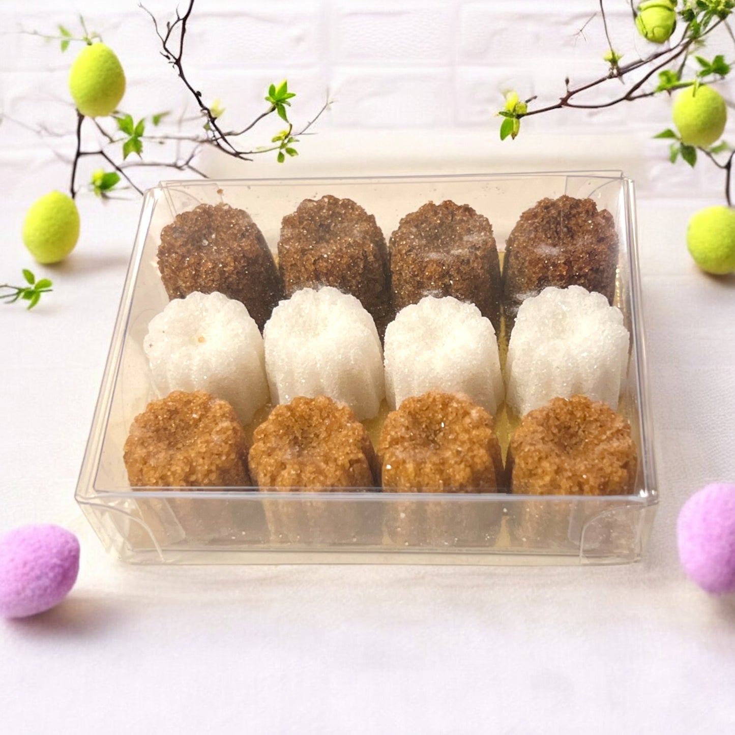12 Cannelés Shaped Sugar in Gift Box (1.9oz)