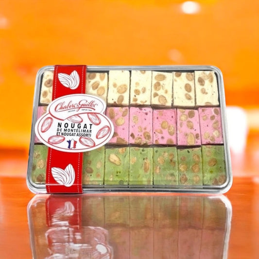 Chabert & Guillot Assorted Nougat Pieces (Vanilla, Raspberry & Pistachio), 8.8 oz (250 g)