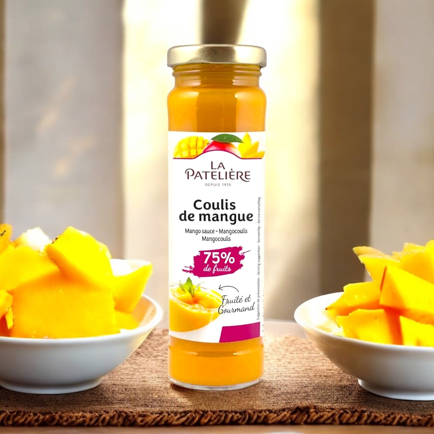 La Patelière Mango Coulis Topping 5.82 oz