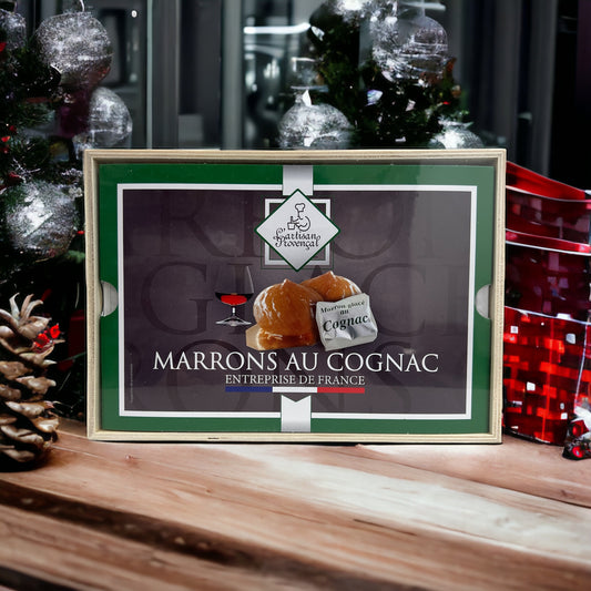 L'Artisan Provençal Marrons Glacés (Candied Chestnuts) with Cognac, 8 pieces