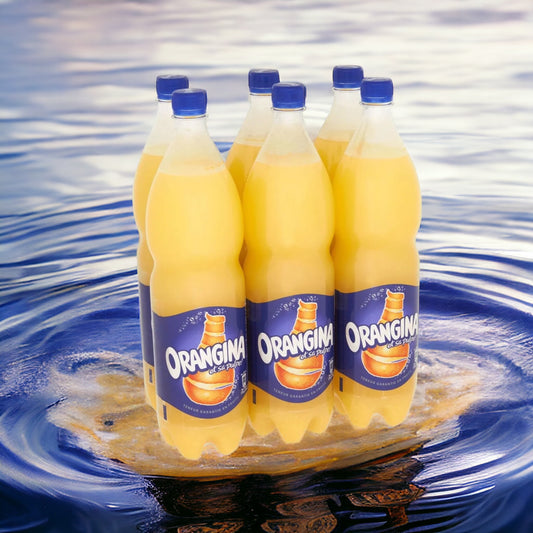 Orangina Citrus Soda Original 6-pack 1.5L Plastic Bottle