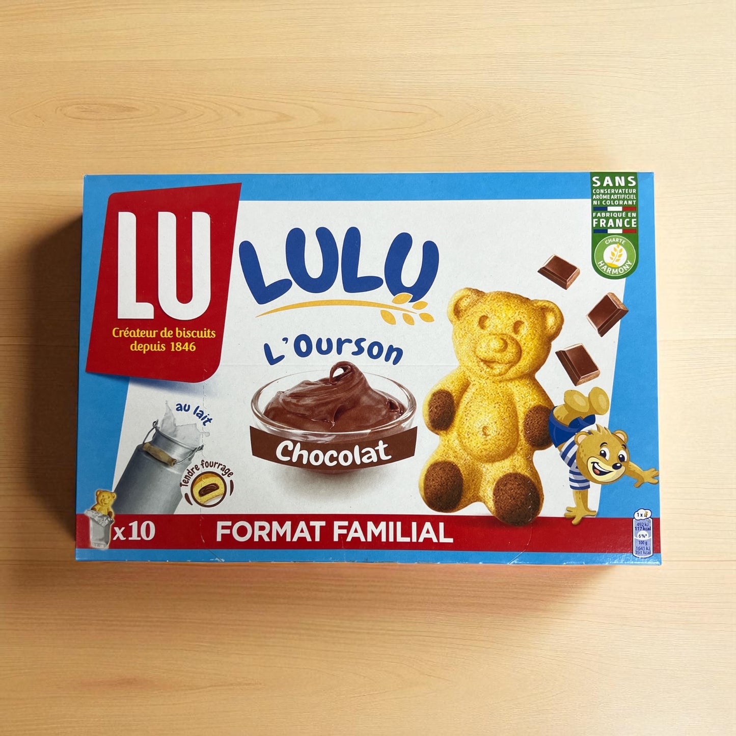 Lulu l'Ourson Chocolate Bear Cake Family Size 10.58 oz.