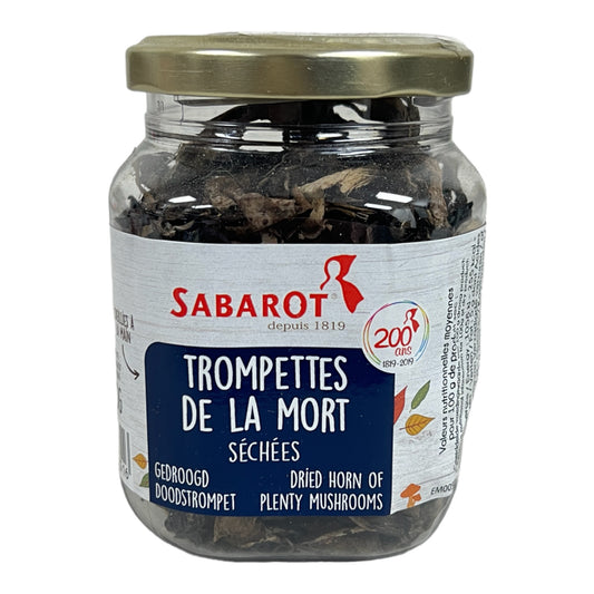 Sabarot Dried Black Trumpets Mushrooms, 1.1 oz