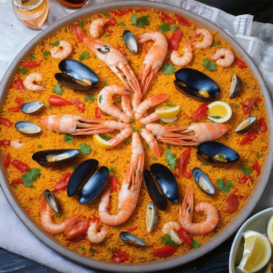 Carmencita Seafood Paella Kit With Enamel Paella Pan- 4 servings, 490g