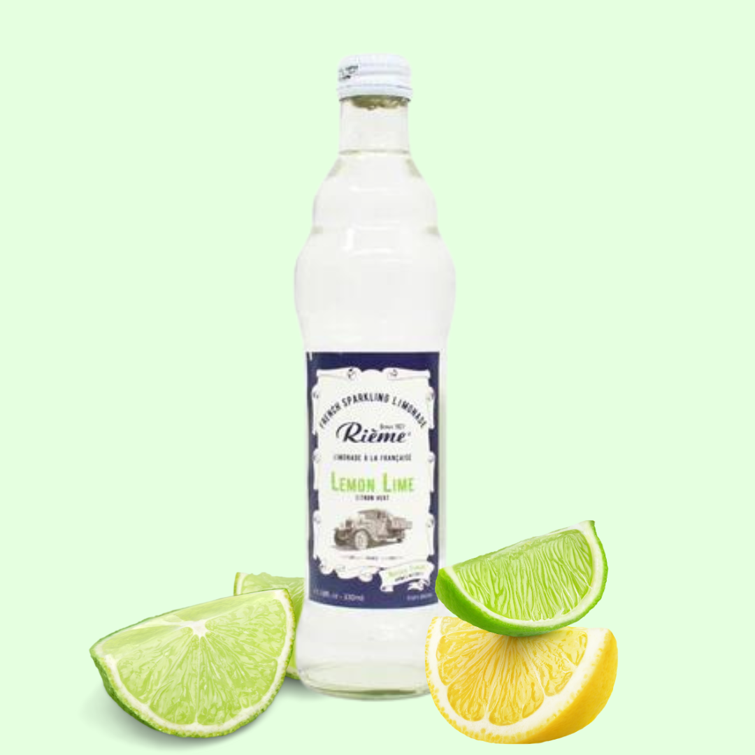 Rieme French Sparkling Lemon Lime Lemonade, 11 fl oz (330 ml)