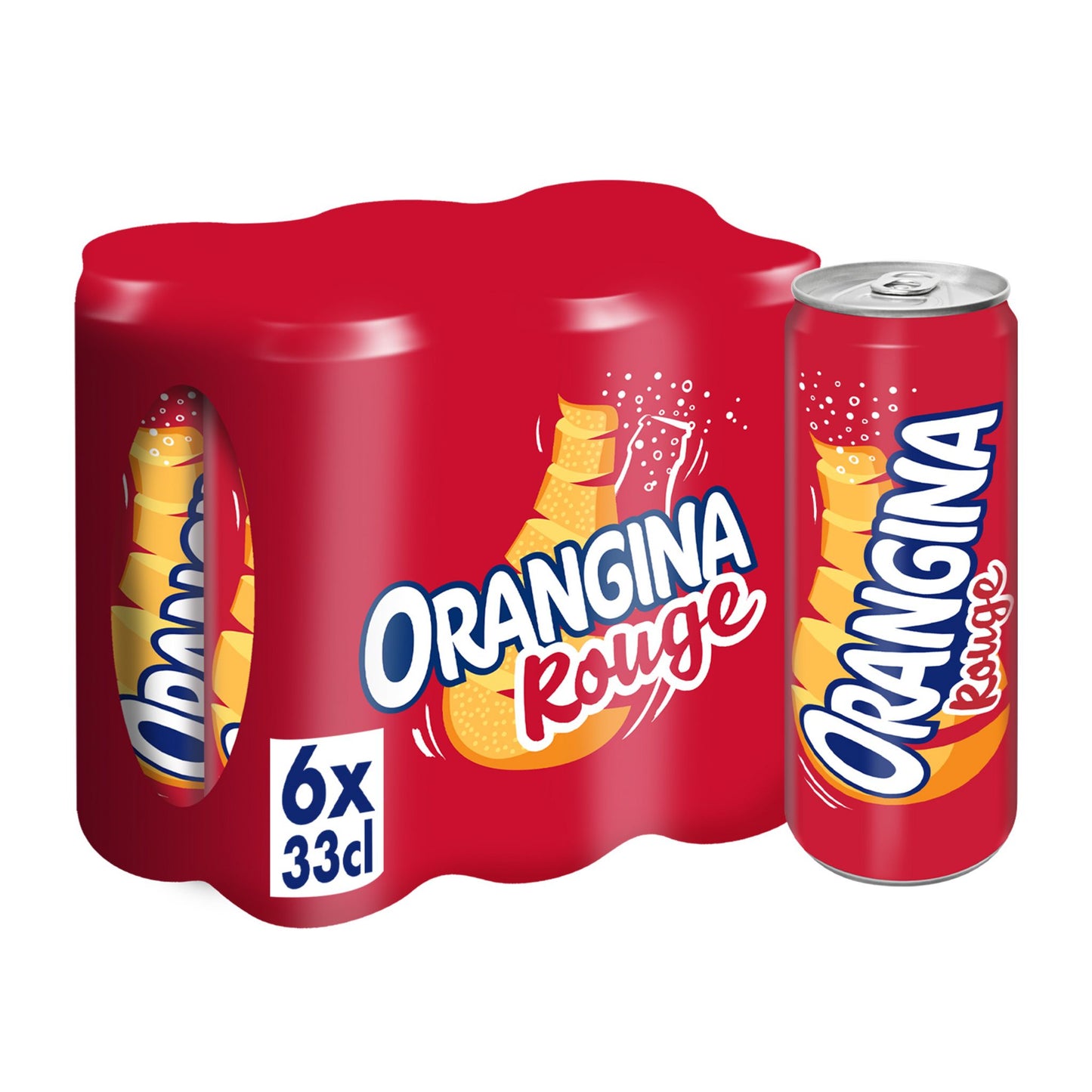 6 pack Orangina Rouge Cans 11.16oz (33cl)