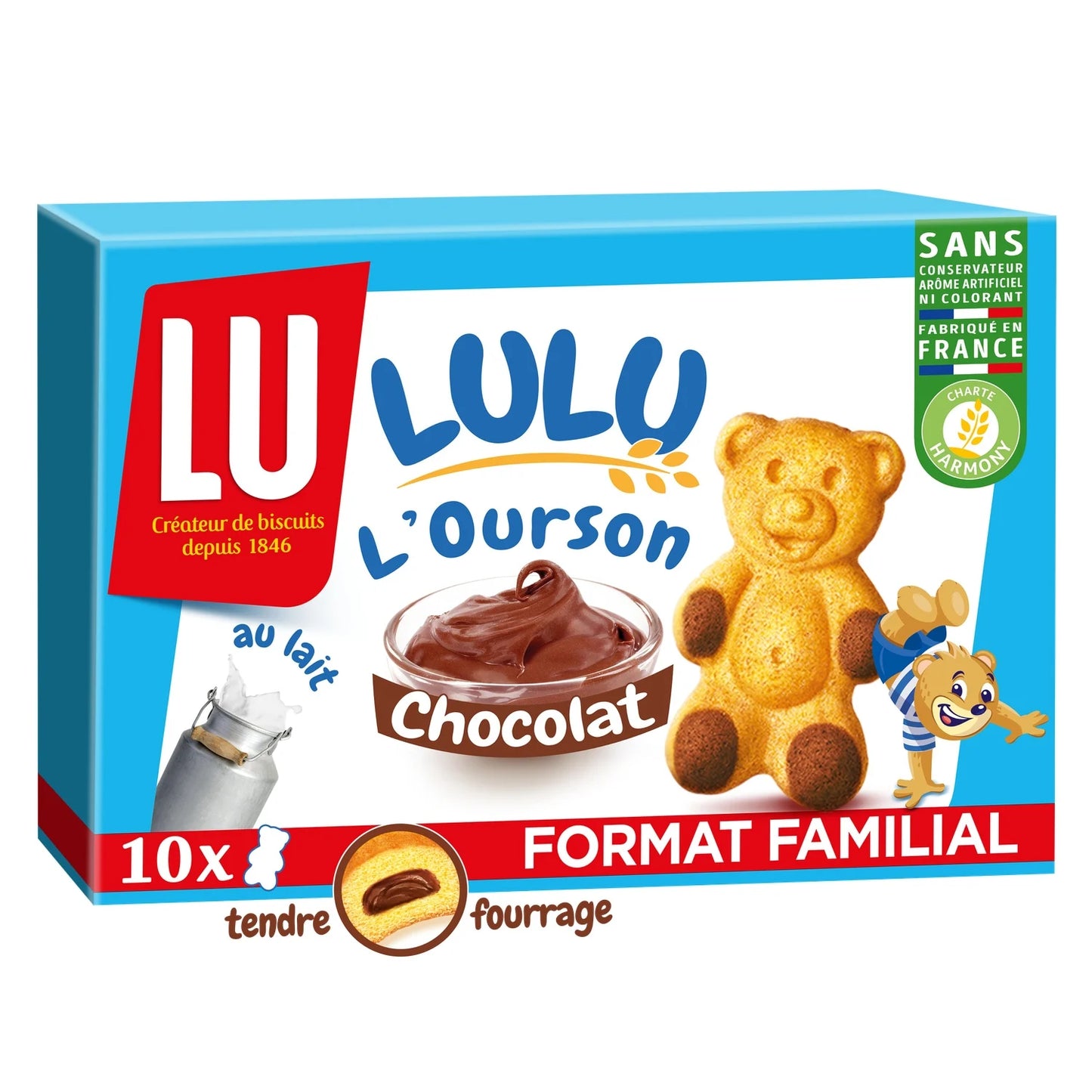 Lulu l'Ourson Chocolate Bear Cake Family Size 10.58 oz.