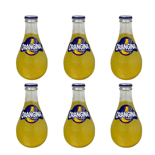 6 pack - Orangina Citrus Soda Original Glass Bottle 8.4 oz