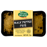 All Natural Black Pepper Pâté by Fabrique Délices, 7 oz