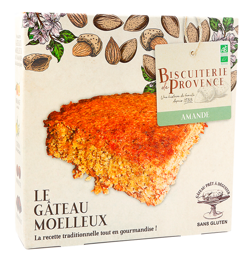 Biscuiterie de Provence Almond Organic Cake, Gluten Free, 7.9 oz.