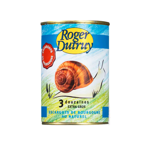 Roger Dutruy French Escargots Snails - 2 can sizes