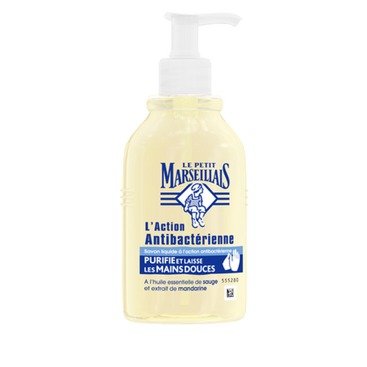 Le Petit Marseillais Pure Liquid Antibacterial Hand Soap with Sage Essential Oil, 10 oz