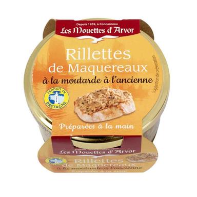 Mouettes d'Arvor Mackerel Rillettes with Grain Mustard 4.4 oz