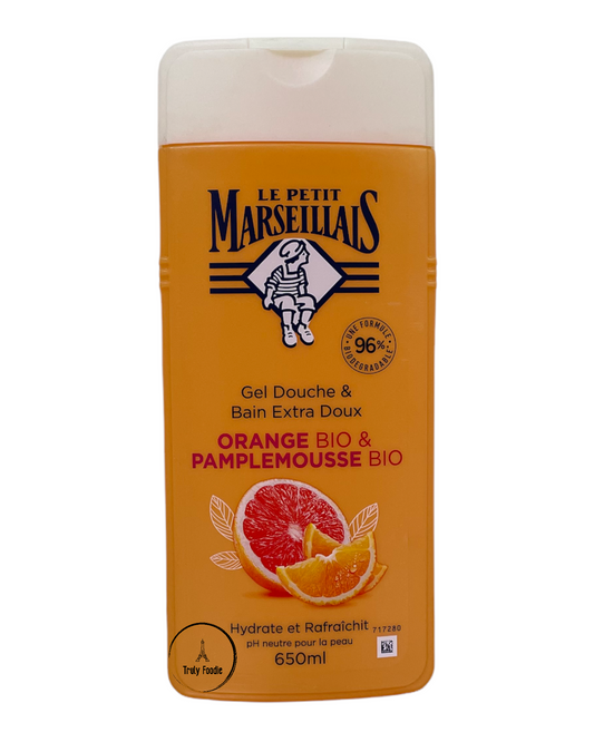 Le Petit Marseillais Organic Orange & Organic Grapefruit Shower & Bath Gel 22oz (650ml)
