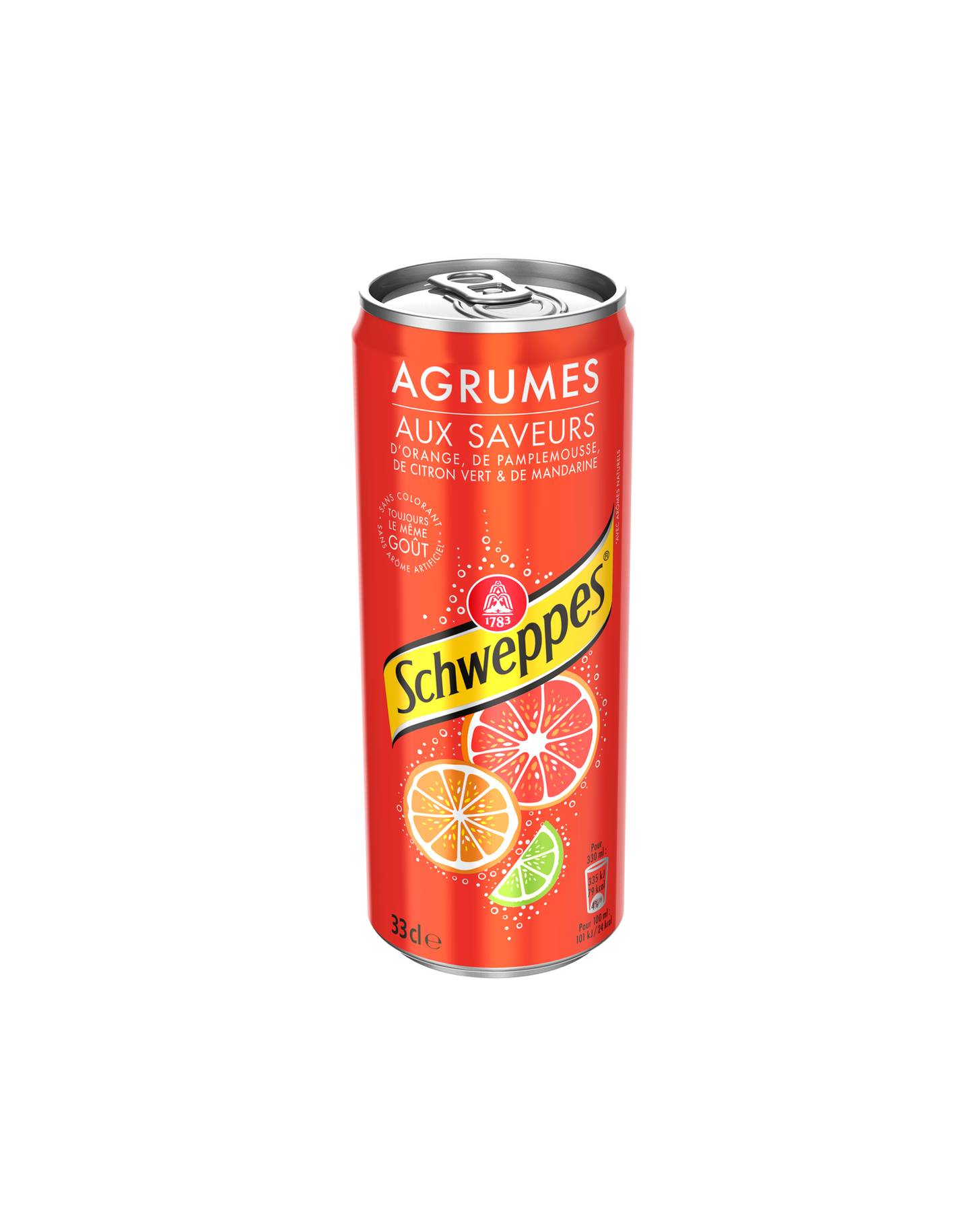 Schweppes Agrumes Citrus Soda, 11.2 oz can