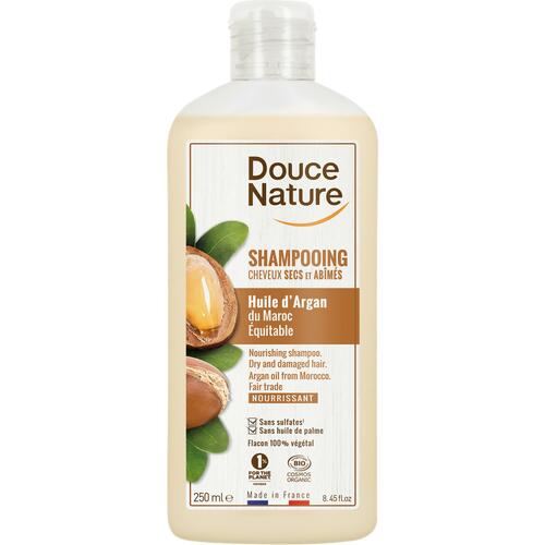 Douce Nature Organic Shampoo with Argan Oil for Dry, Damaged Hair, 8.5 oz