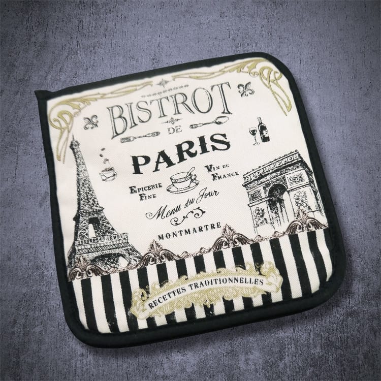 Paris Bistrot Oven Mitt Set
