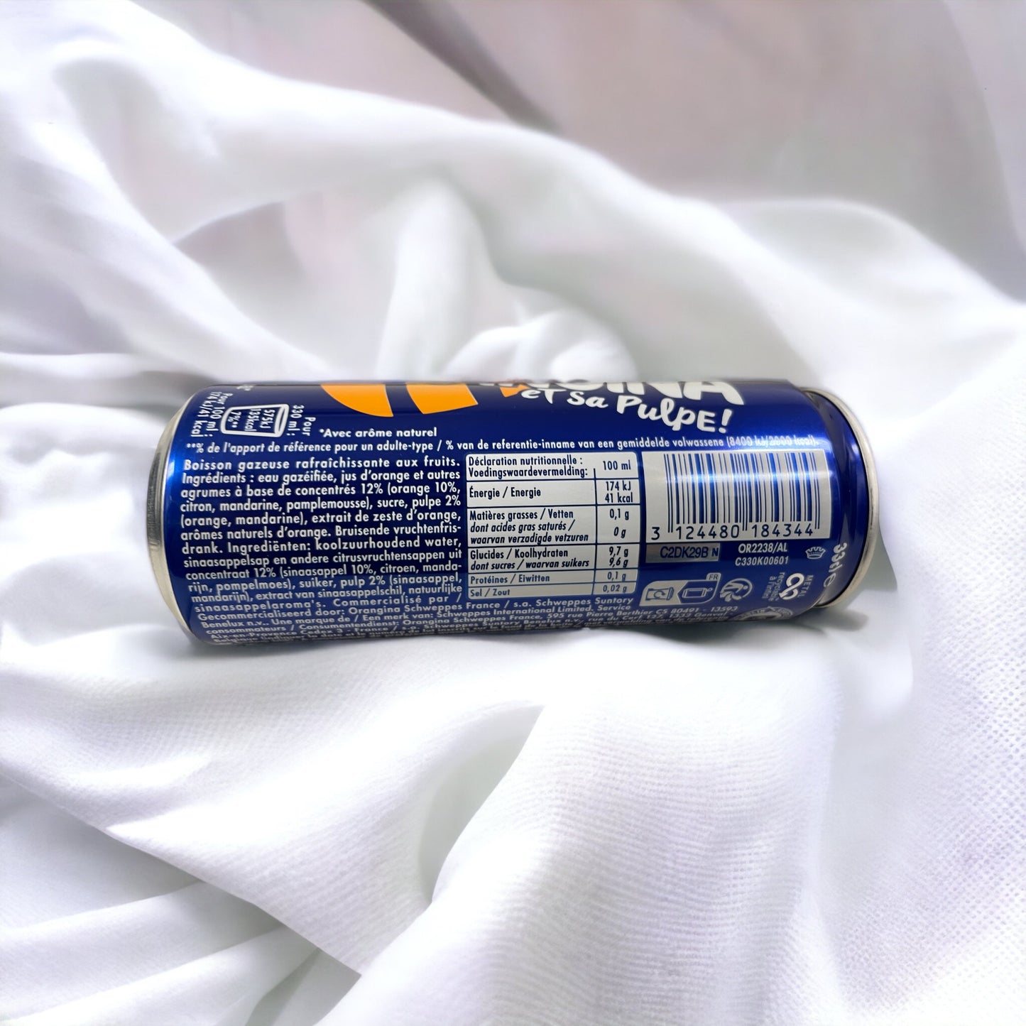 6 pack Orangina Citrus Soda Original Aluminum Cans 11.16oz (33cl)