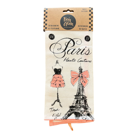 French Paris Haute Couture Kitchen Towel