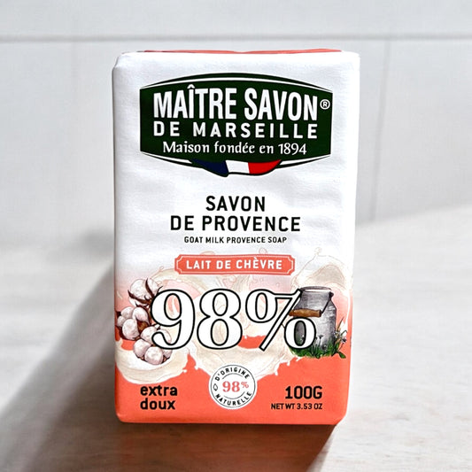 Maitre Savon de Marseille - Goat Milk Soap, 100g (3.5 oz)