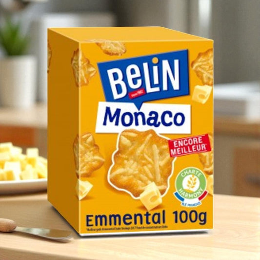 Belin Monaco Crackers with Emmental Cheese 100g