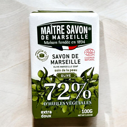 Maitre Savon de Marseille - Olive Soap, 100g (3.5 oz)