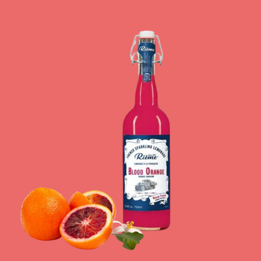 Rieme French Sparkling Blood Orange Lemonade, 25.4 fl oz (750 ml)