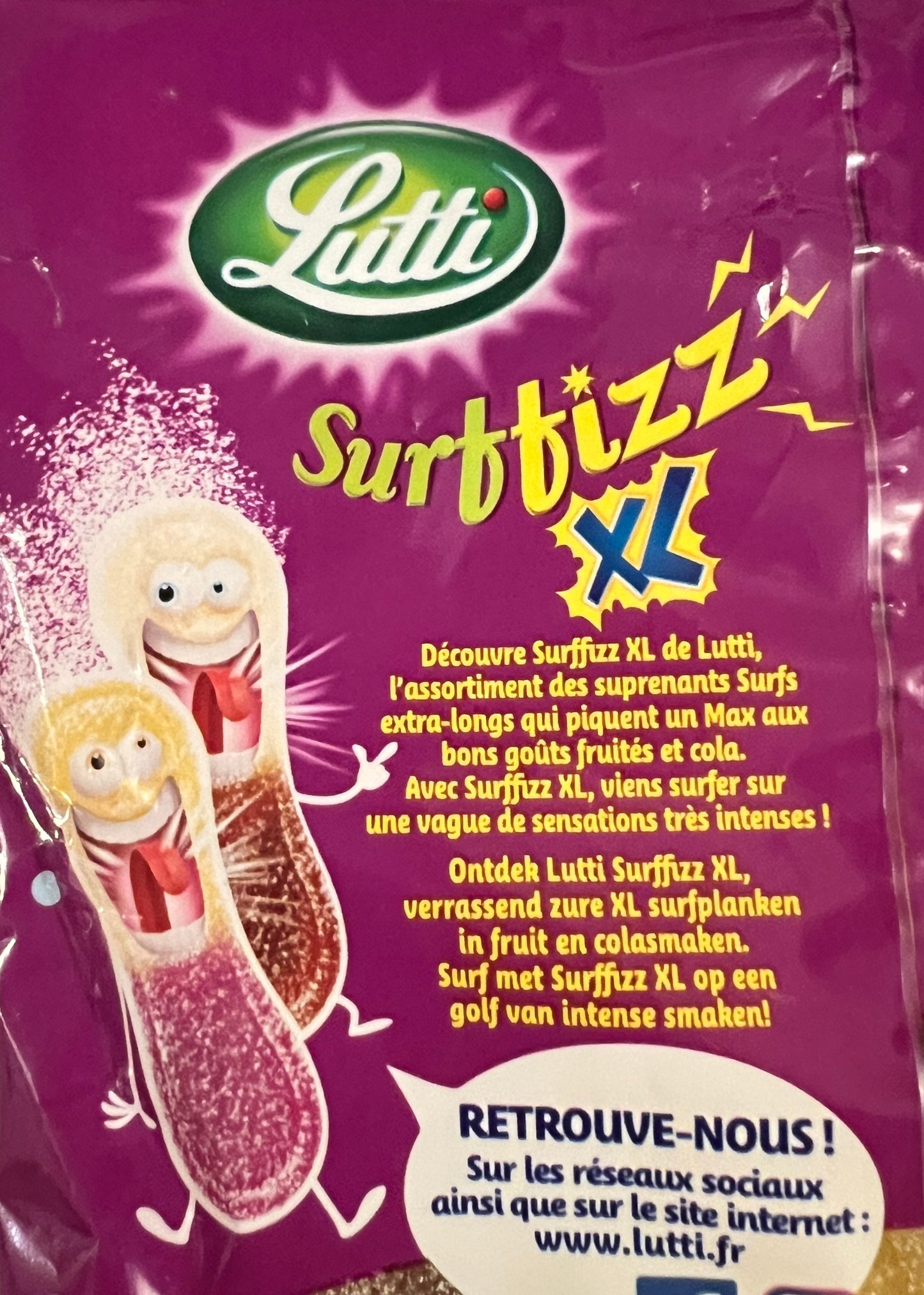 Lutti Surffizz XL Sour Candies, 200g (7oz)