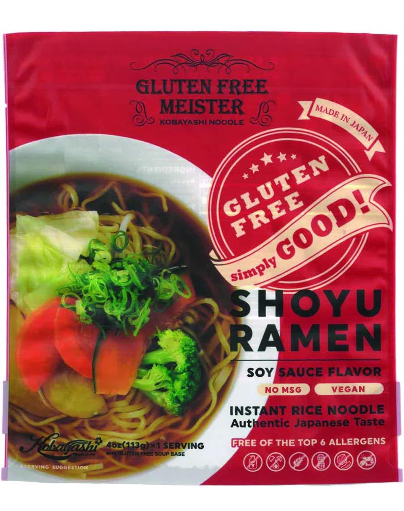 Gluten Free Gourmet Instant Ramen - Shoyu 4oz