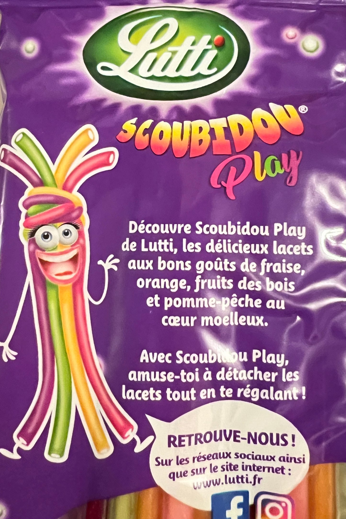 Lutti - Scoubidou Play Candies Fruity Taste, 180g (6.3oz)