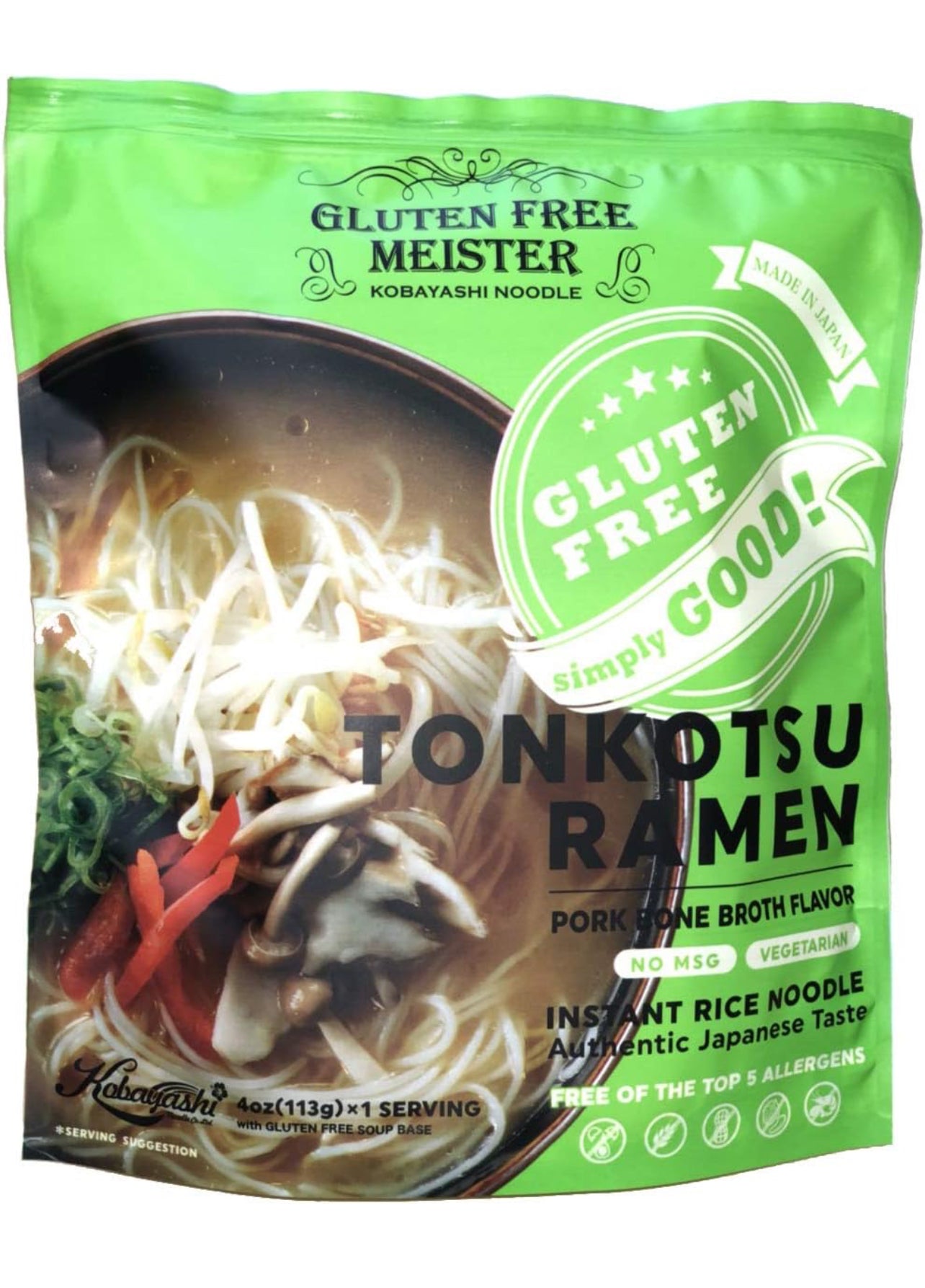 Gluten Free Gourmet Instant Ramen - Tonkotsu 4oz