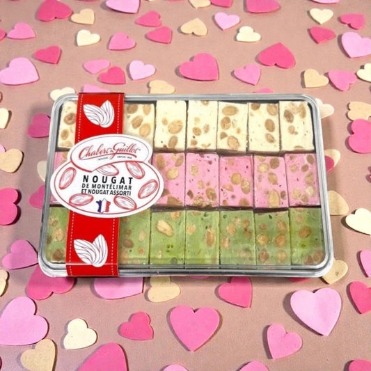Chabert & Guillot Assorted Nougat Pieces (Vanilla, Raspberry & Pistachio), 8.8 oz (250 g)