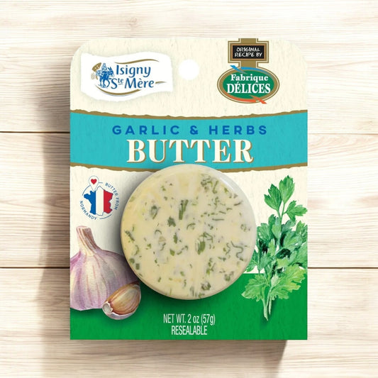 Isigny Garlic & Herbs Butter by Fabrique Delices, 2oz